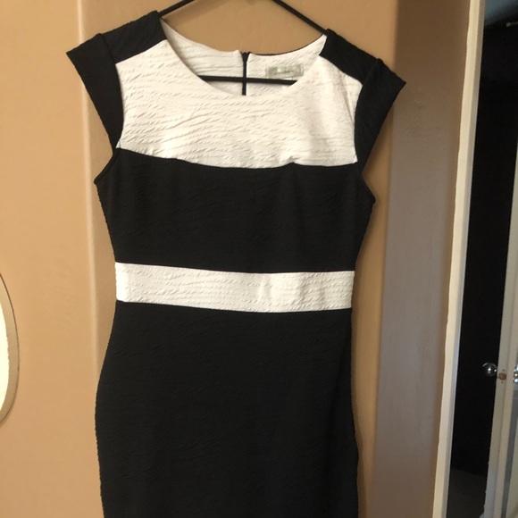Beautiful Career Styled Black and White Dress - Picture 2 of 7